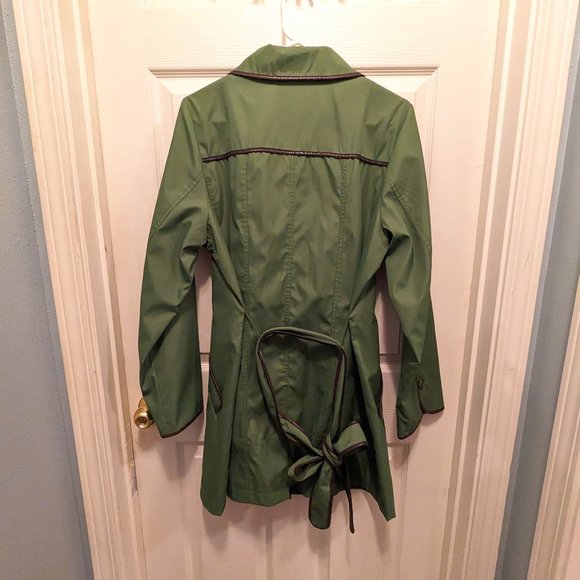 Dennis by Dennis Basso Green Raincoat jacket - Picture 3 of 6